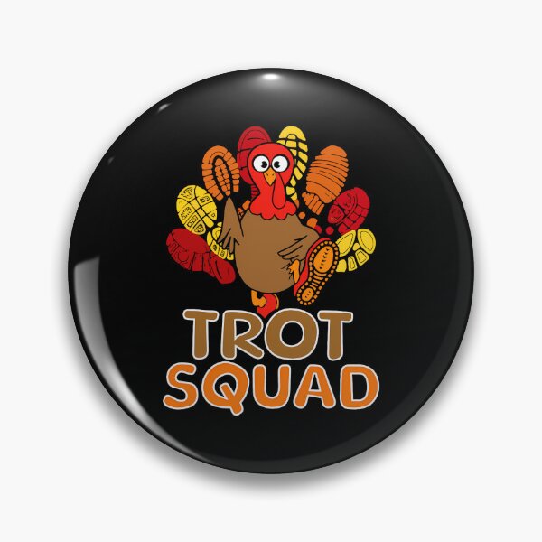 Item preview, Gobble Squad Thanksgiving Fall Trot 80s Cute Happy designed and sold by CalvinVanAuken.