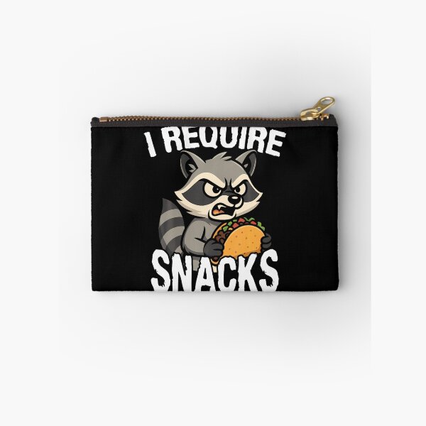 Item preview, I Require Snacks Cute Animal Meme Tee Funny Raccoon Taco designed and sold by JaneJanie.
