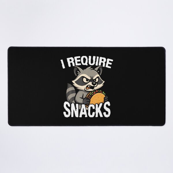 Item preview, I Require Snacks Cute Animal Meme Tee Funny Raccoon Taco designed and sold by JaneJanie.