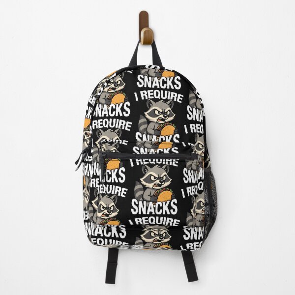 Item preview, I Require Snacks Cute Animal Meme Tee Funny Raccoon Taco designed and sold by JaneJanie.