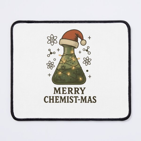 Item preview, Merry Chemist-mas Vintage Science T-Shirt - Flask Christmas Tree Design designed and sold by ZyxDes.