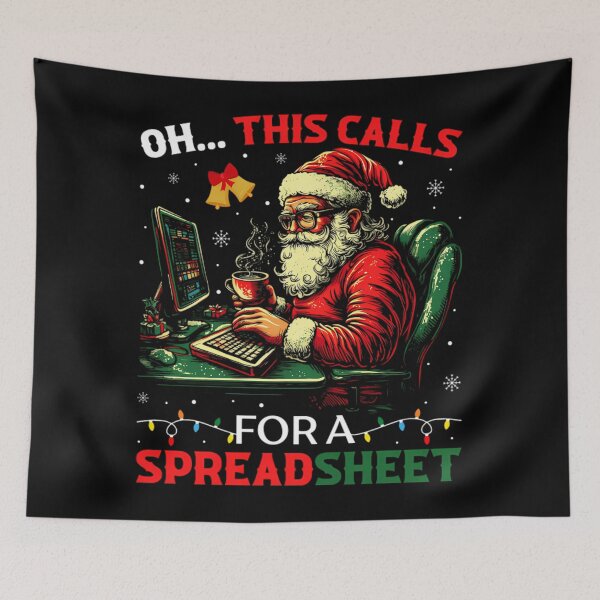 Item preview, Classic Nerd Oh Fashion This Holiday Calls Christmas For Funny Spreadsheet designed and sold by JasonCorvar.
