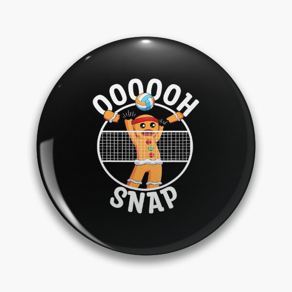 Item preview, Oh Snap Gingerbread Man Blocker Christmas Volleyball Player designed and sold by JoannMinndy.