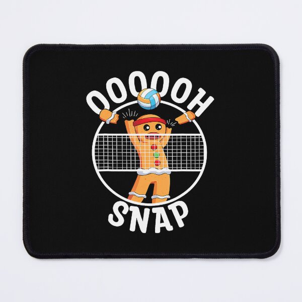 Item preview, Oh Snap Gingerbread Man Blocker Christmas Volleyball Player designed and sold by JoannMinndy.