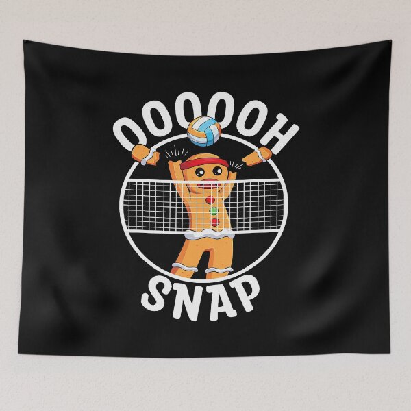 Item preview, Oh Snap Gingerbread Man Blocker Christmas Volleyball Player designed and sold by JoannMinndy.