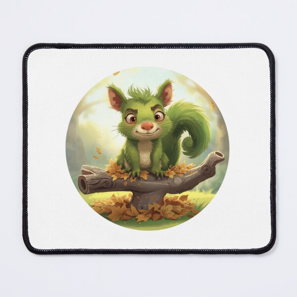Item preview, Green squirrel designed and sold by ARTeez⭐️⭐️⭐️⭐️⭐️.