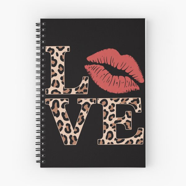 Item preview, Leopard Print LOVE Red Lips Word Letter Cute Valentine designed and sold by MuteElevent.