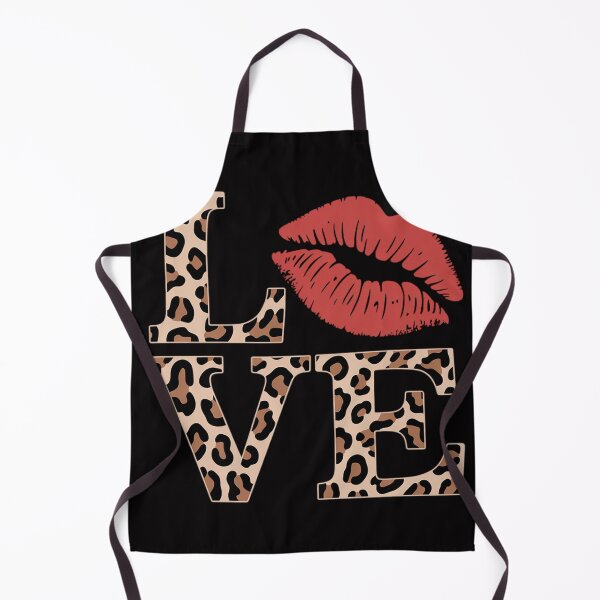 Item preview, Leopard Print LOVE Red Lips Word Letter Cute Valentine designed and sold by MuteElevent.