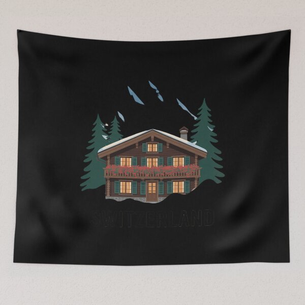 Item preview, Traditional Swiss Chalet Cute Switzerland Tourist designed and sold by LittleDame.