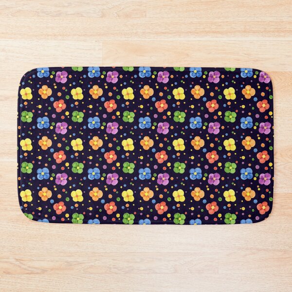Item preview, Colorful Flowers on Black designed and sold by Jackofallart.