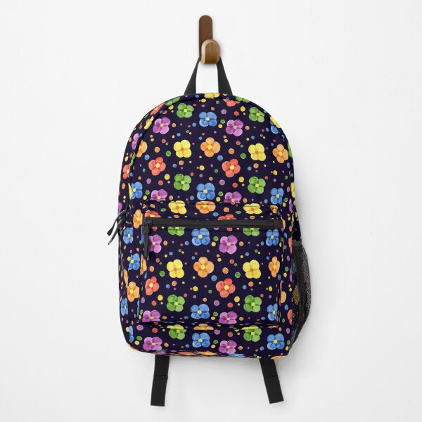 Item preview, Colorful Flowers on Black designed and sold by Jackofallart.