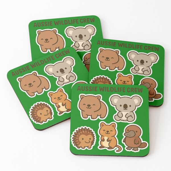 Item preview, Aussie Wildlife Crew – Cute Cartoon Animal Design designed and sold by TroyTheTerrific.