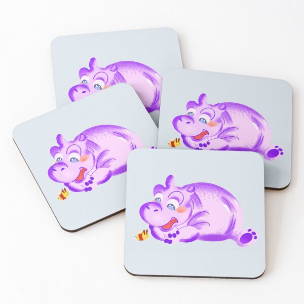 Item preview, Adorable Happy Hippo designed and sold by CharlottePlaceArt.