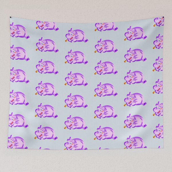 Item preview, Adorable Happy Hippo designed and sold by CharlottePlaceArt.