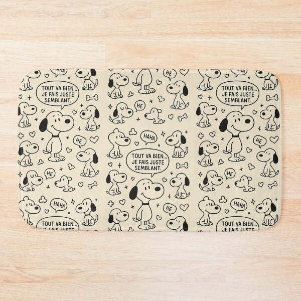 Item preview, Doggy Vibes – Funny comic-style pattern  designed and sold by FripandMax.