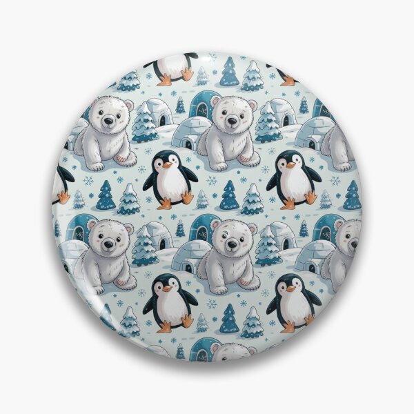 Item preview, Polar Bear and Penguin designed and sold by NicolasGlowArt.
