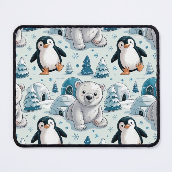 Item preview, Polar Bear and Penguin designed and sold by NicolasGlowArt.