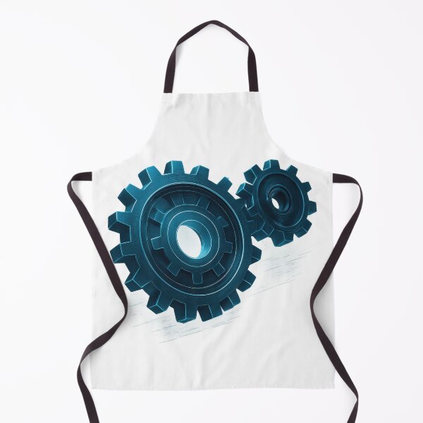 Item preview, Futuristic Blue Gear Wheels – Tech Mechanic Design designed and sold by rocksuti.
