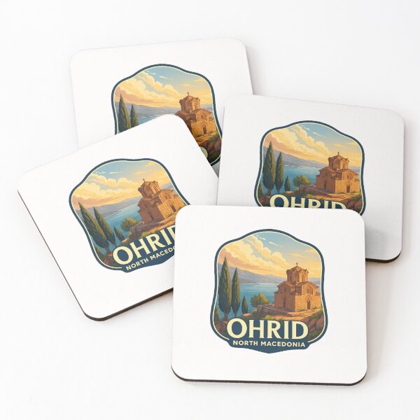 Item preview,  Sunset at Church of St. John at Kaneo – Ohrid, North Macedonia designed and sold by Places On Earth.