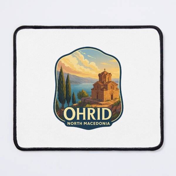 Item preview, Sunset at Church of St. John at Kaneo – Ohrid, North Macedonia designed and sold by Places On Earth.