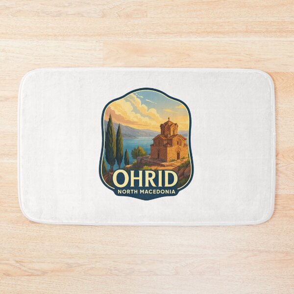 Item preview,  Sunset at Church of St. John at Kaneo – Ohrid, North Macedonia designed and sold by Places On Earth.