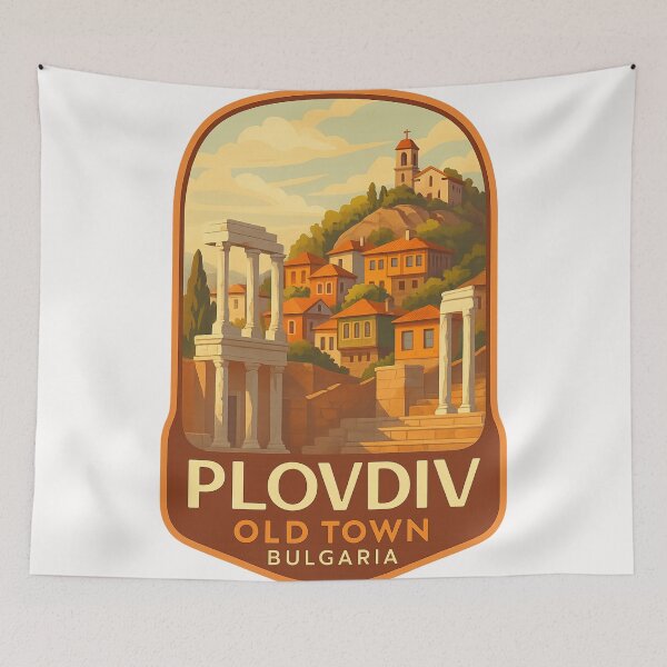 Item preview,  Plovdiv Old Town and Roman Theatre – Bulgaria designed and sold by Places On Earth.