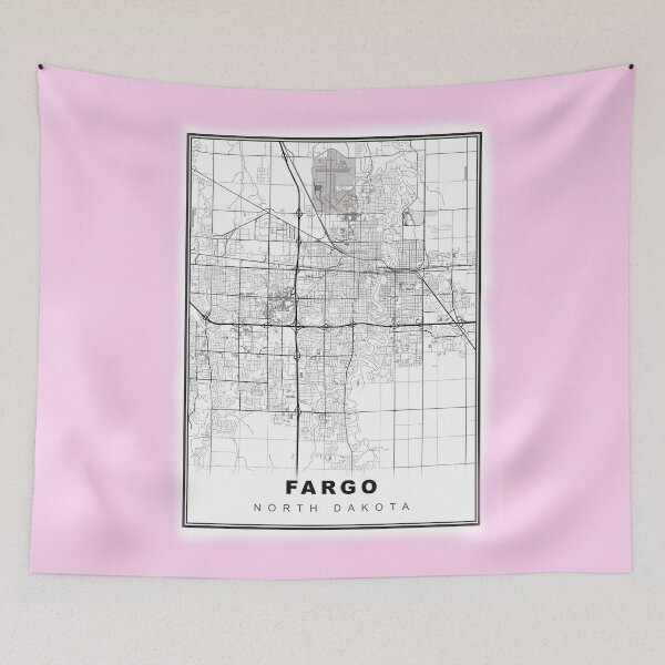 Item preview, Minimalist Fargo Map designed and sold by Tamas Das.