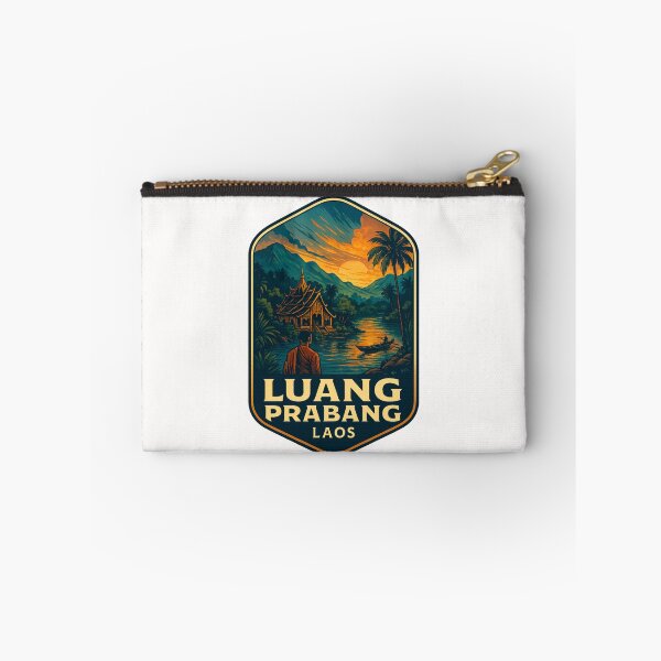Item preview,  Luang Prabang Monastery on Riverbank at Sunset – Laos designed and sold by Places On Earth.