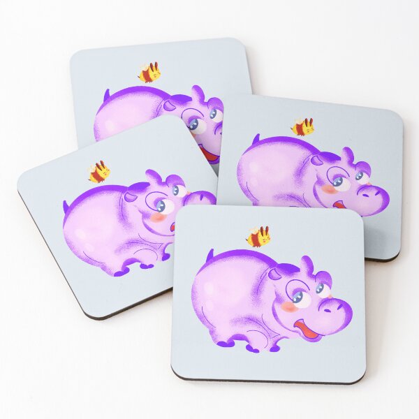 Item preview, Adorable Happy Hippo designed and sold by CharlottePlaceArt.