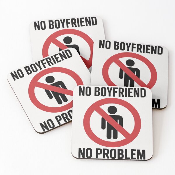 Item preview, Womens No Boyfriend No Problem Humour Couple designed and sold by OlafLica.
