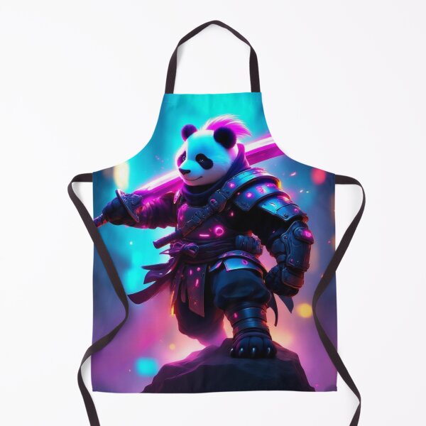 Item preview, Cyberpunk Samurai Panda with a Glowing Sword designed and sold by SweetRossel.