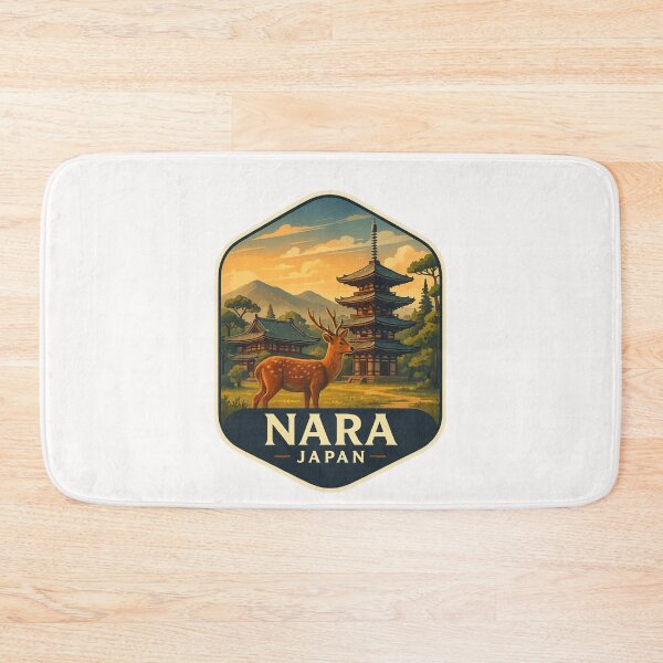 Item preview,  Pagoda and Deer at Sunset in Nara, Japan designed and sold by Places On Earth.