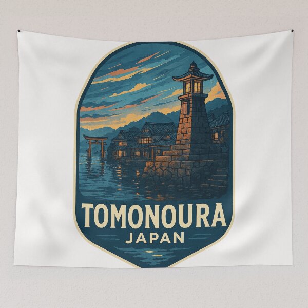 Item preview,  Evening at Joyato Lighthouse in Tomonoura, Hiroshima designed and sold by Places On Earth.