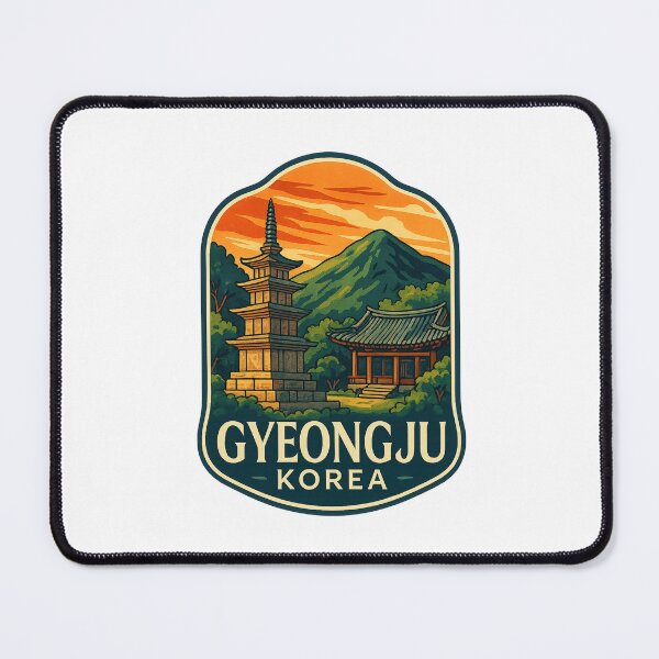 Item preview, Sunset Over Pagoda and Hanok in Gyeongju, Korea designed and sold by Places On Earth.