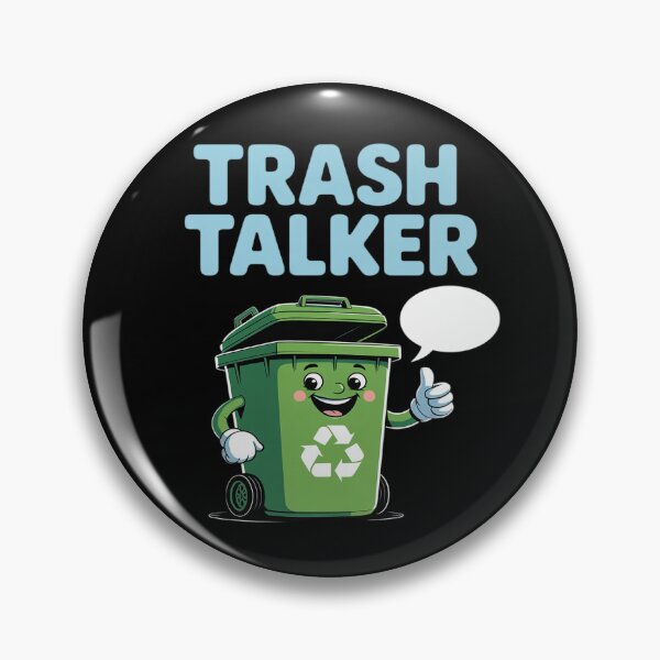 Item preview, Trash Talker Comic Recycling Bin Eco designed and sold by LittleDame.