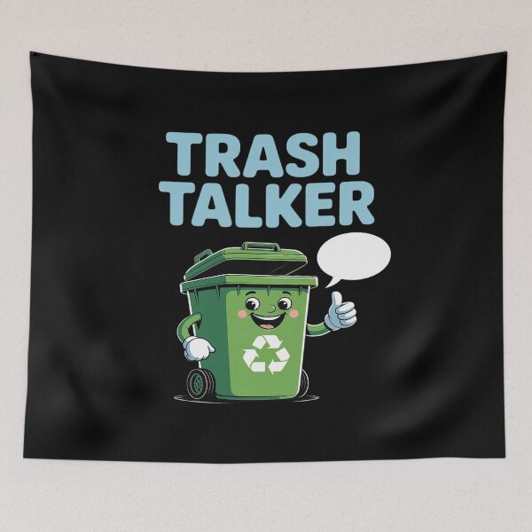 Item preview, Trash Talker Comic Recycling Bin Eco designed and sold by LittleDame.