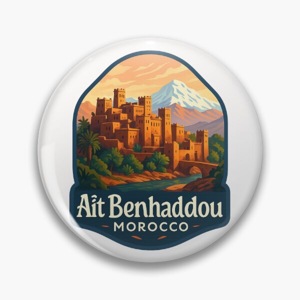 Item preview,  Aït Benhaddou with Snow-Capped Atlas Mountains, Morocco designed and sold by Places On Earth.