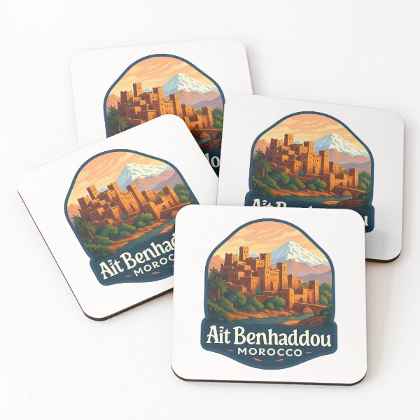 Item preview,  Aït Benhaddou with Snow-Capped Atlas Mountains, Morocco designed and sold by Places On Earth.
