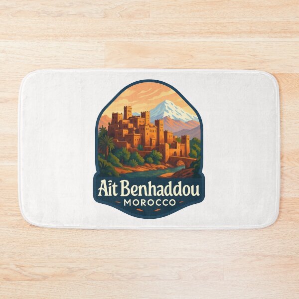 Item preview,  Aït Benhaddou with Snow-Capped Atlas Mountains, Morocco designed and sold by Places On Earth.