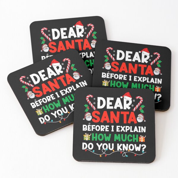 Item preview, On Explain Naughty Dear Can I Funny Santa Christmas Santa List The designed and sold by JoelyNavarro.