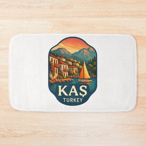 Item preview, Coastal Hillside of Kaş, Turkey – Mediterranean Beauty designed and sold by Places On Earth.