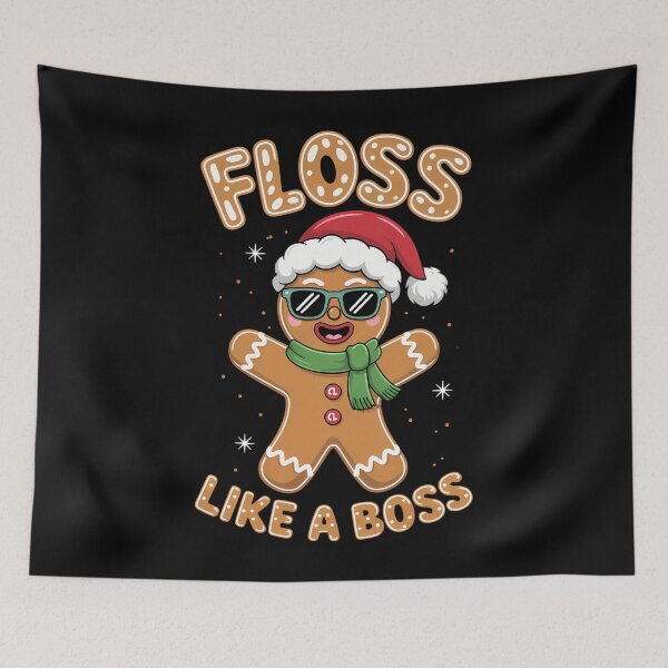 Item preview, Flossing Gingerbread Christmas Cute designed and sold by cosmicncozyS.