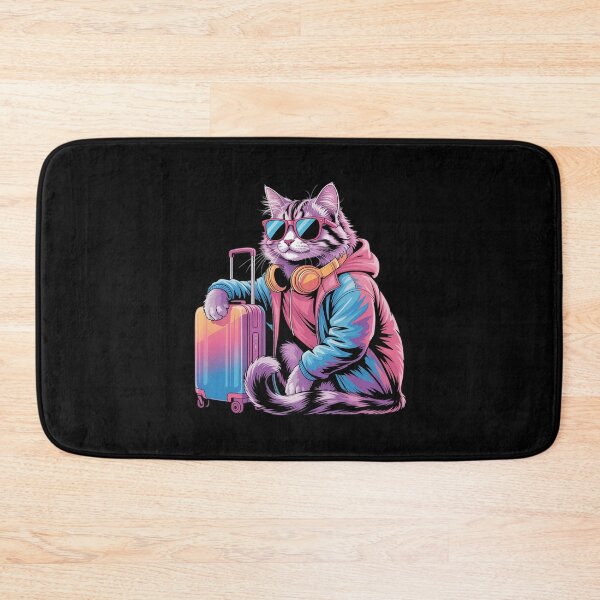 Item preview, Travel Cat with Suitcase for a Trendsetting Look designed and sold by GasVille.