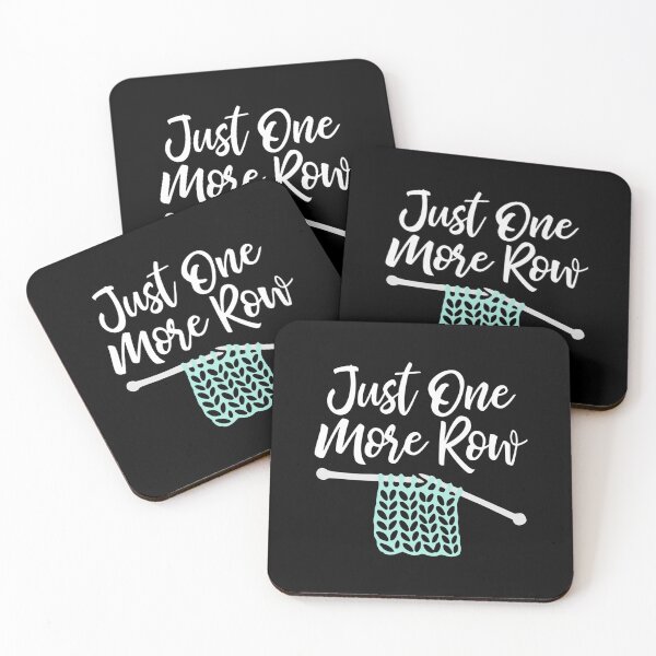 Item preview, Just One More Row - Funny Knitting Print designed and sold by LeanneCarolina.
