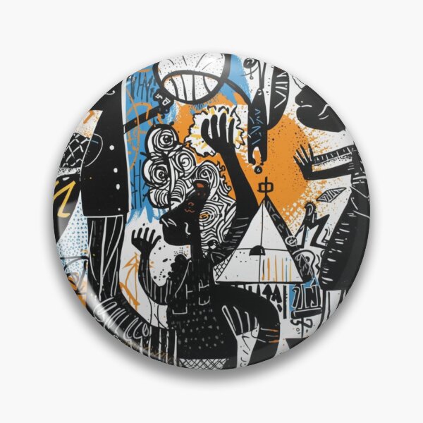 Item preview, Vibrant Abstract Afro Art – Bold Modern Tribal Expression Illustration designed and sold by Raja265.