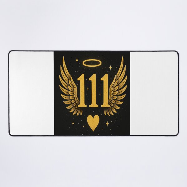 Item preview, Golden 111 Angel Number Wings Art designed and sold by HiteshArt111.