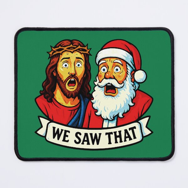 Item preview, We Saw That Jesus Santa Claus Crown Of Thorns designed and sold by plushism.