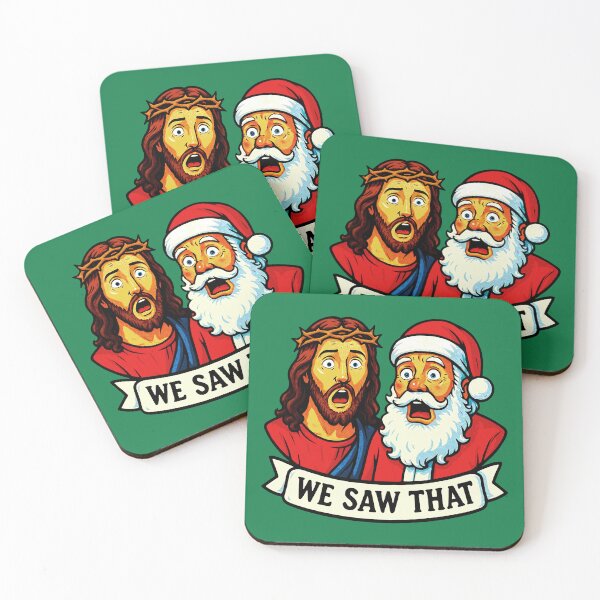 Item preview, We Saw That Jesus Santa Claus Crown Of Thorns designed and sold by plushism.