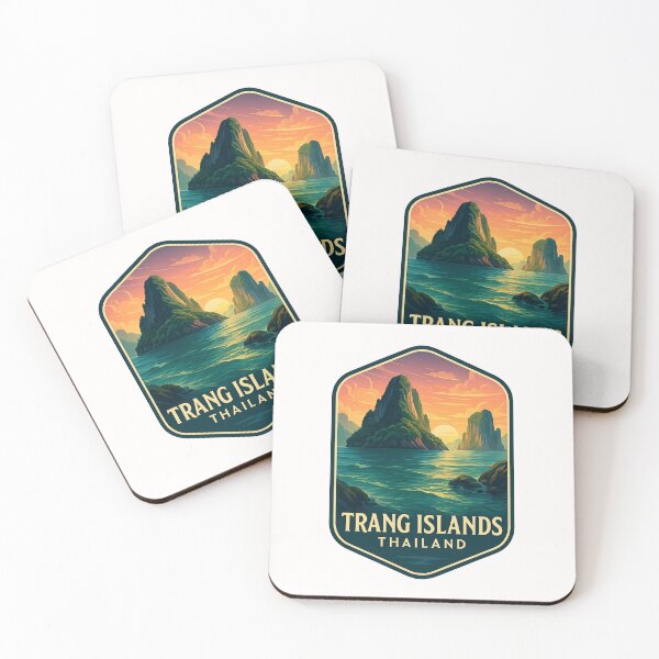Item preview, Limestone Cliffs of Trang Islands, Thailand Coast designed and sold by Places On Earth.