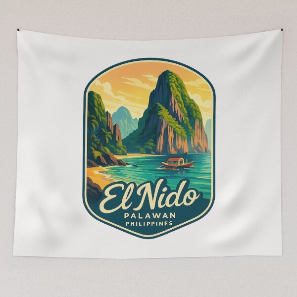 Item preview,  El Nido Coastal View, Palawan, Philippines designed and sold by Places On Earth.